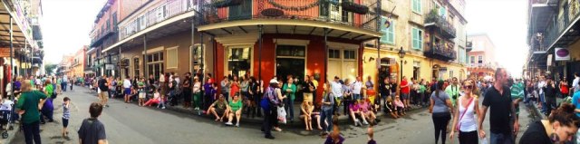 Reviewing Stand at Good Friends Bar, where they toast the Royal Canine Court