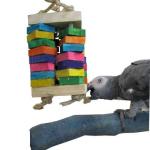 Enrichment toys/ chews can help your bird to be less anxious on Halloween 