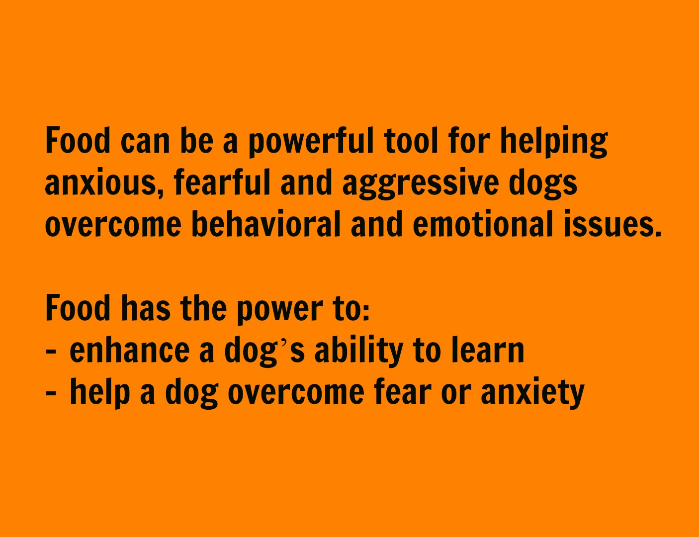 food for dogs anxiety and fear